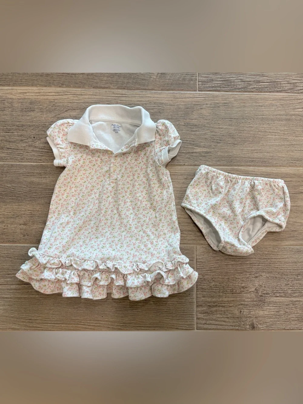 Baby Girls' Short-Sleeve Polo Dress & Bloomer 2-Piece Set Polo Ralph Lauren 18m